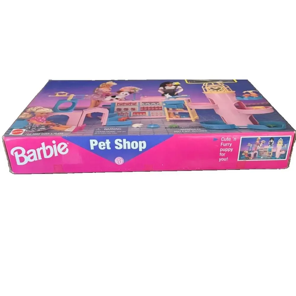 NEW SEALED Box Vintage 1996 Barbie Pet Shop Playset 67550 Mattel Dog 3812/71